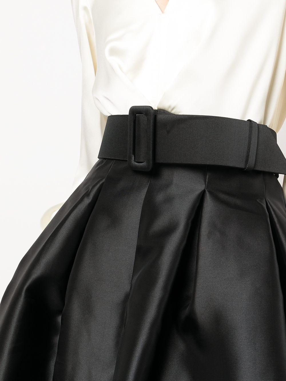 Zoe colour-block satin gown - 5