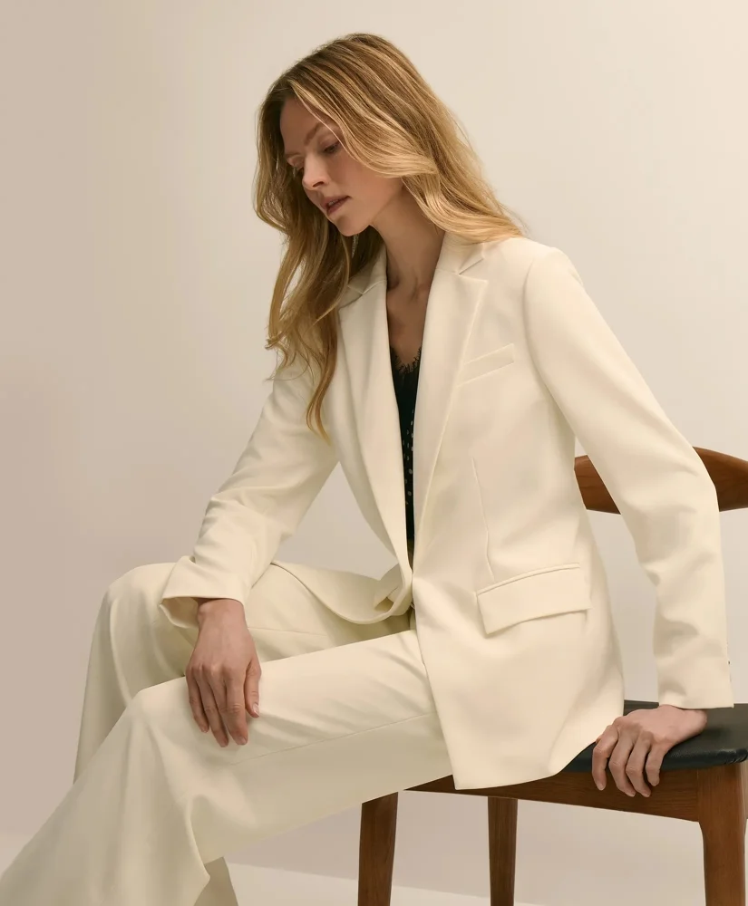 Crepe Relaxed Fit Jacket - 1