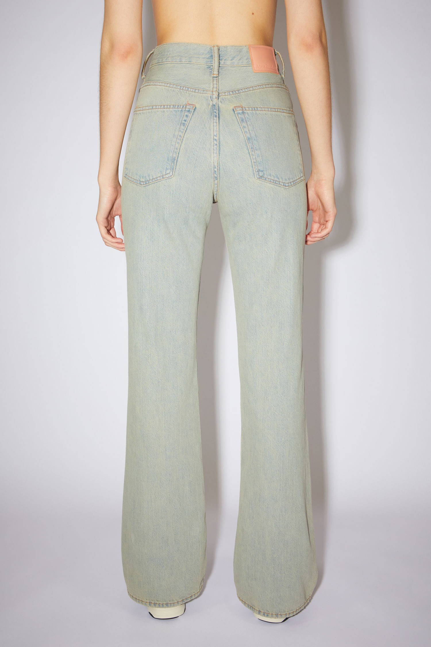 Bootcut fit jeans - Green/beige - 3