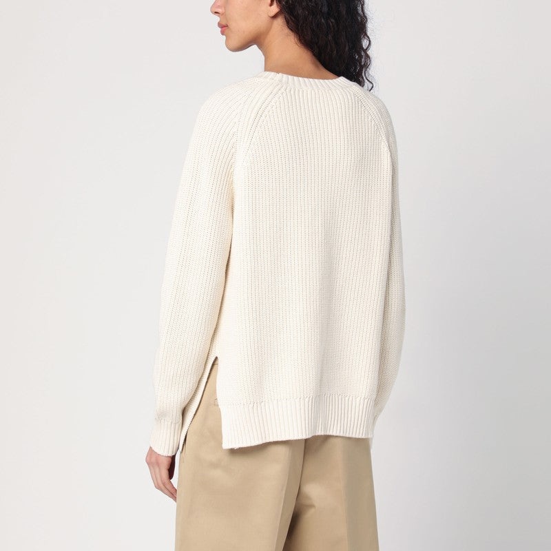 P.A.R.O.S.H. - P.A.R.O.S.H. Sweater cream in cotton and cashmere - 2