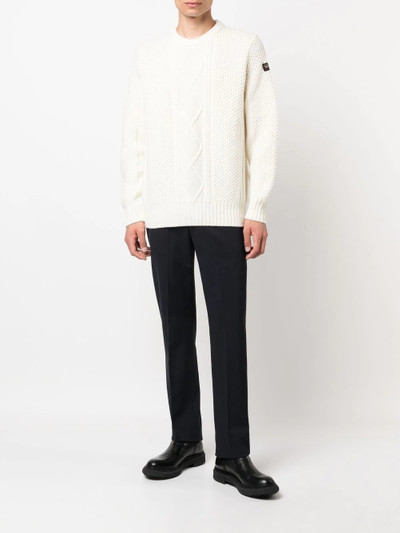 Paul & Shark cable-knit long-sleeved jumper outlook