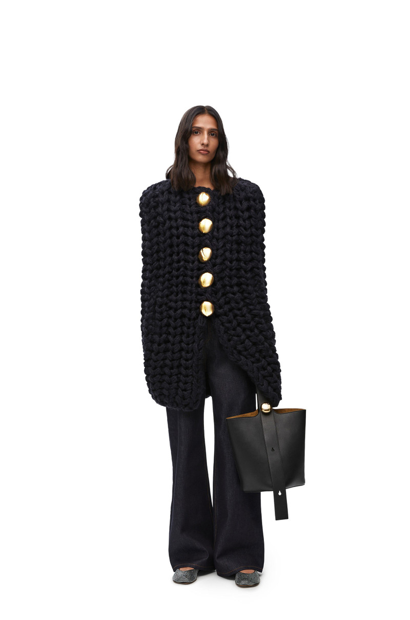 Loewe Sleeveless cape in wool outlook