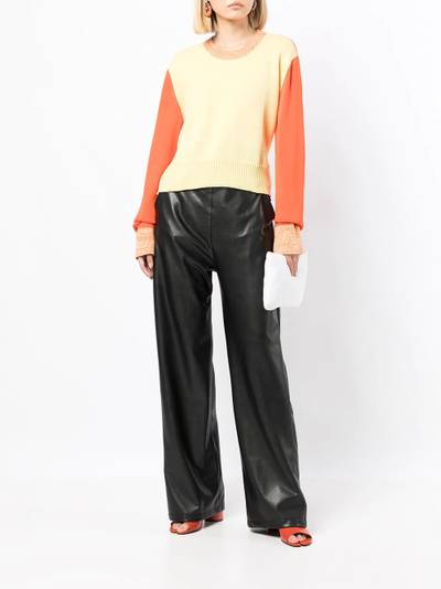 MM6 Maison Margiela colourblock elbow-patch sweatshirt outlook