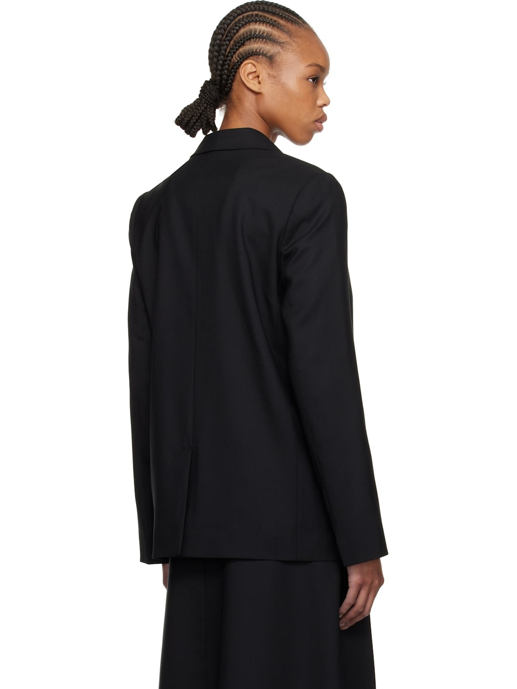 Black  Paris Virgin Wool Blazer - 3