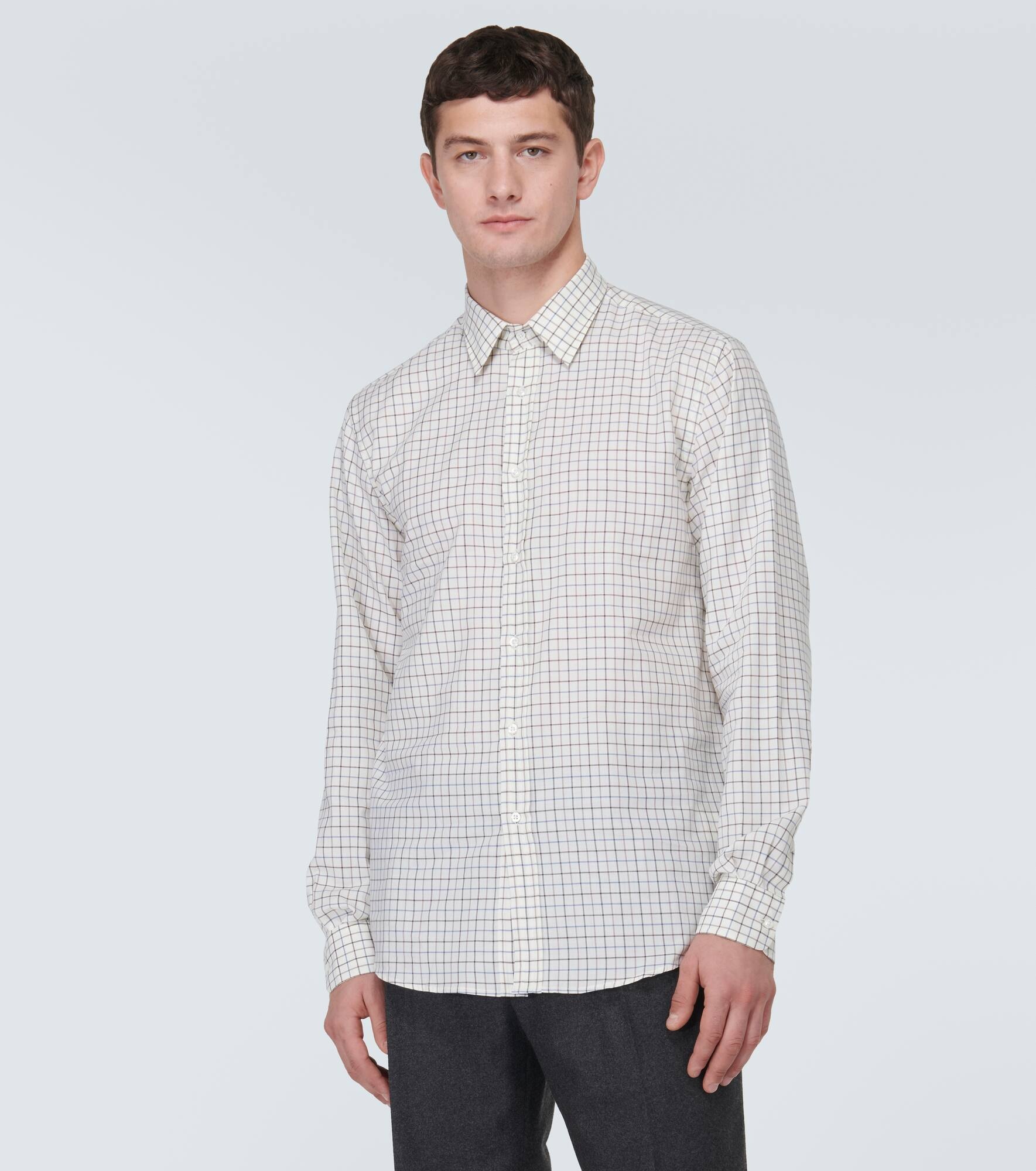 Checked cotton shirt - 3