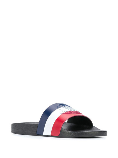 Moncler logo-debossed slides outlook