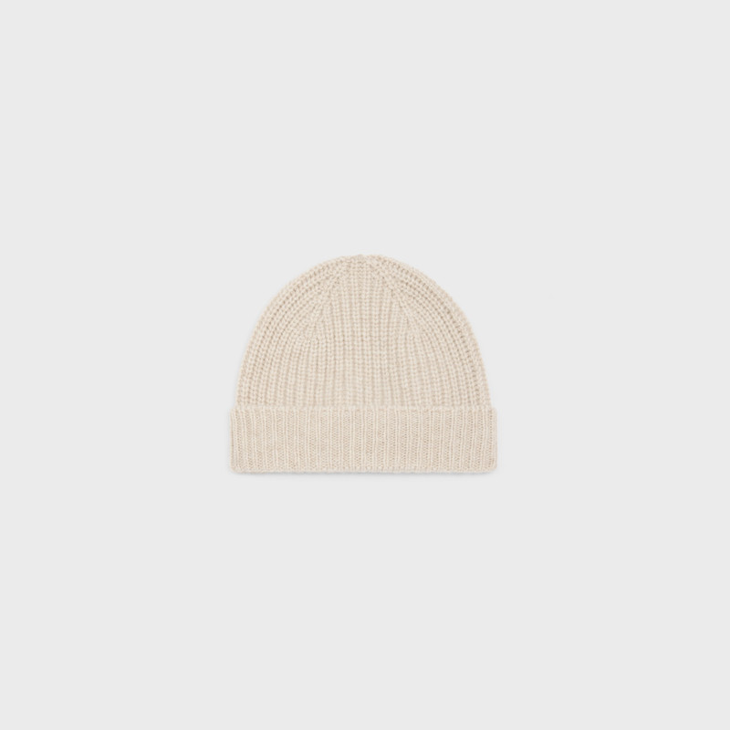 CELINE triomphe beanie in seamless cashmere outlook