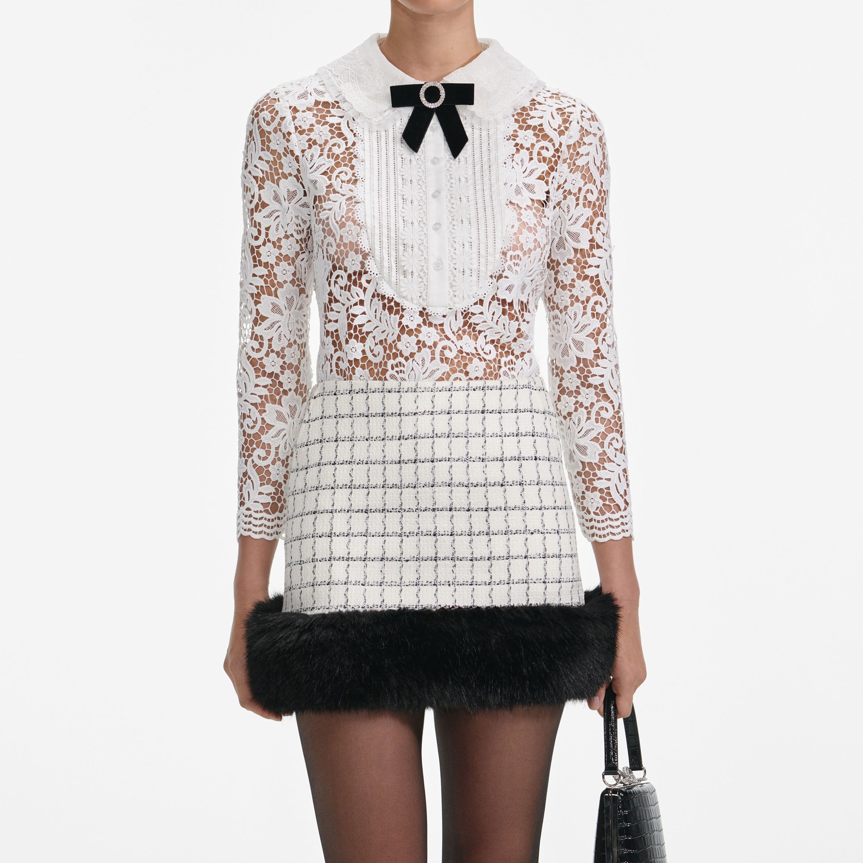 White Lace Blouse - 4