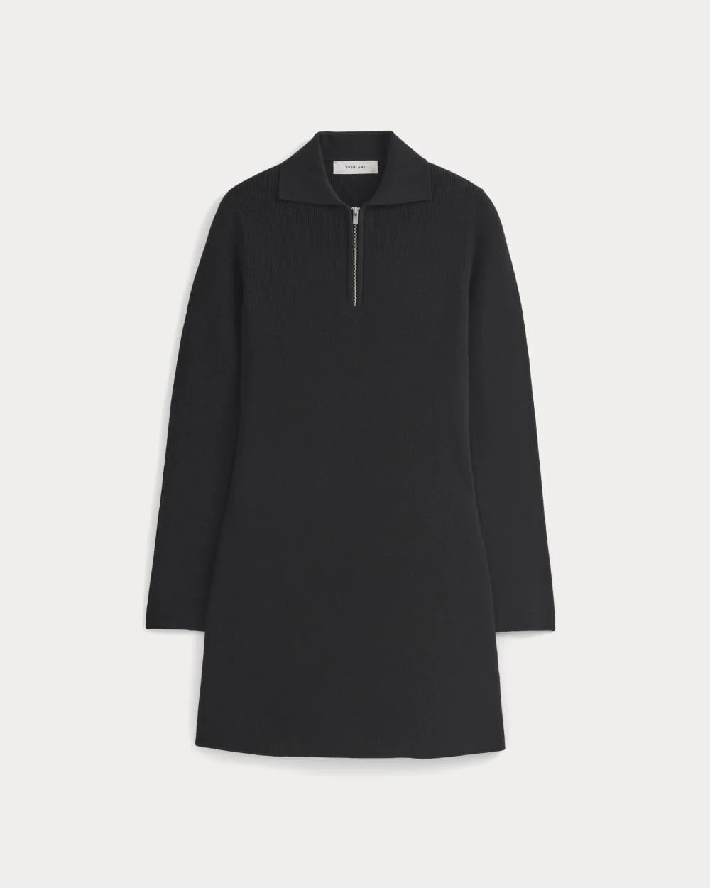 KNIT QUARTER-ZIP POLO DRESS - 1