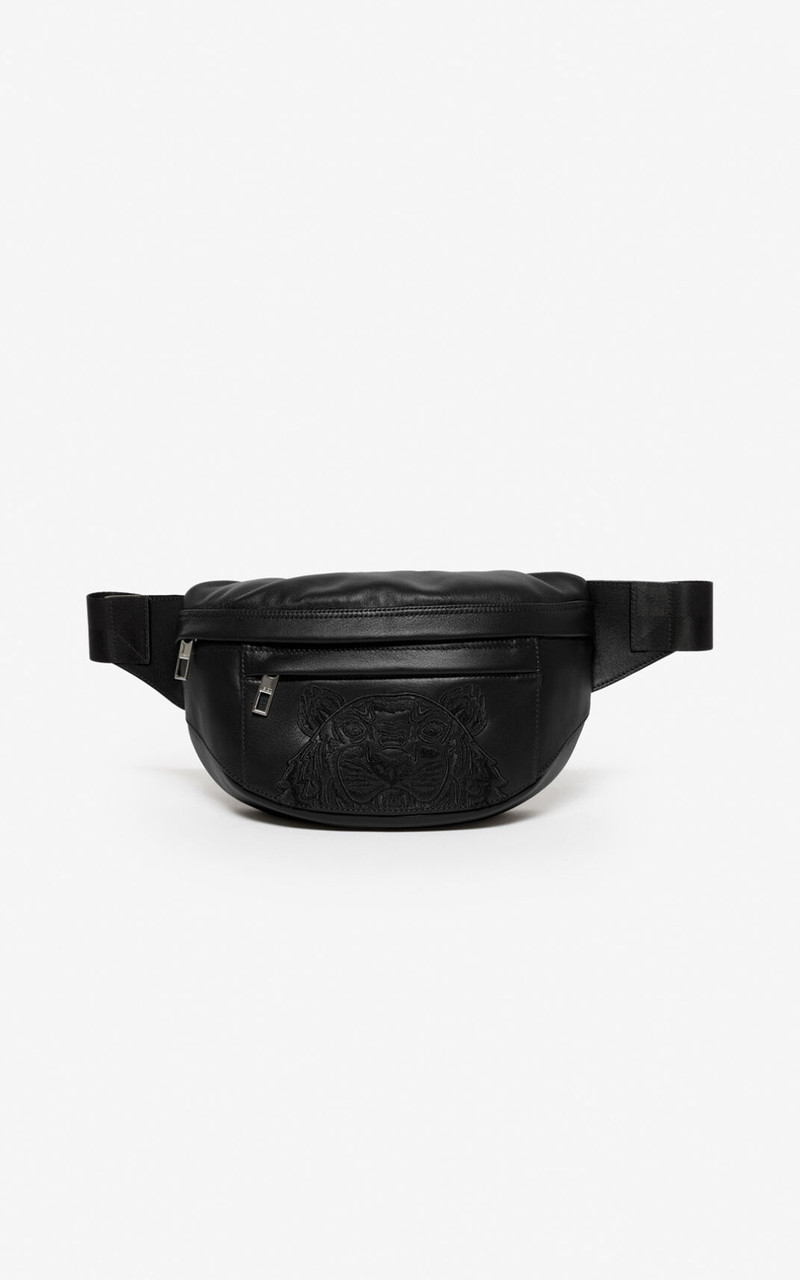 Leather 'Kampus' Tiger bumbag 1