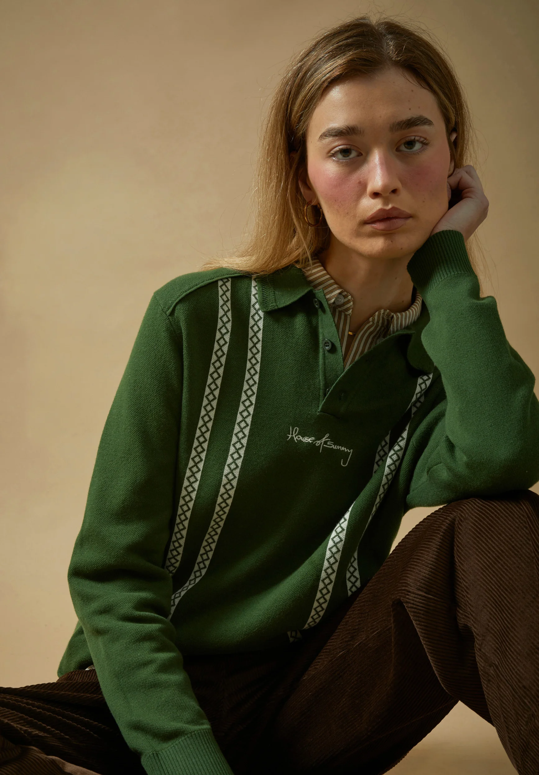 STRIPE KNITTED RUGBY SHIRT - 1