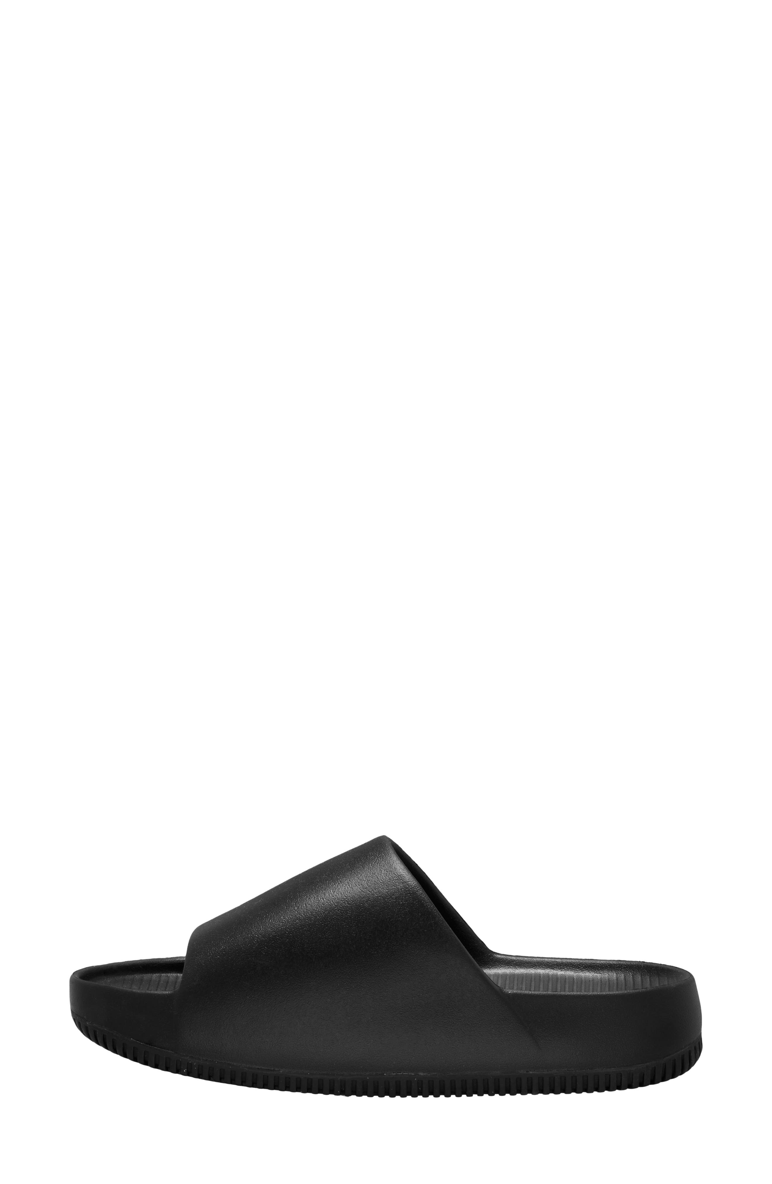 Nike Calm Slide Sandal in Black/Black at Nordstrom - 4