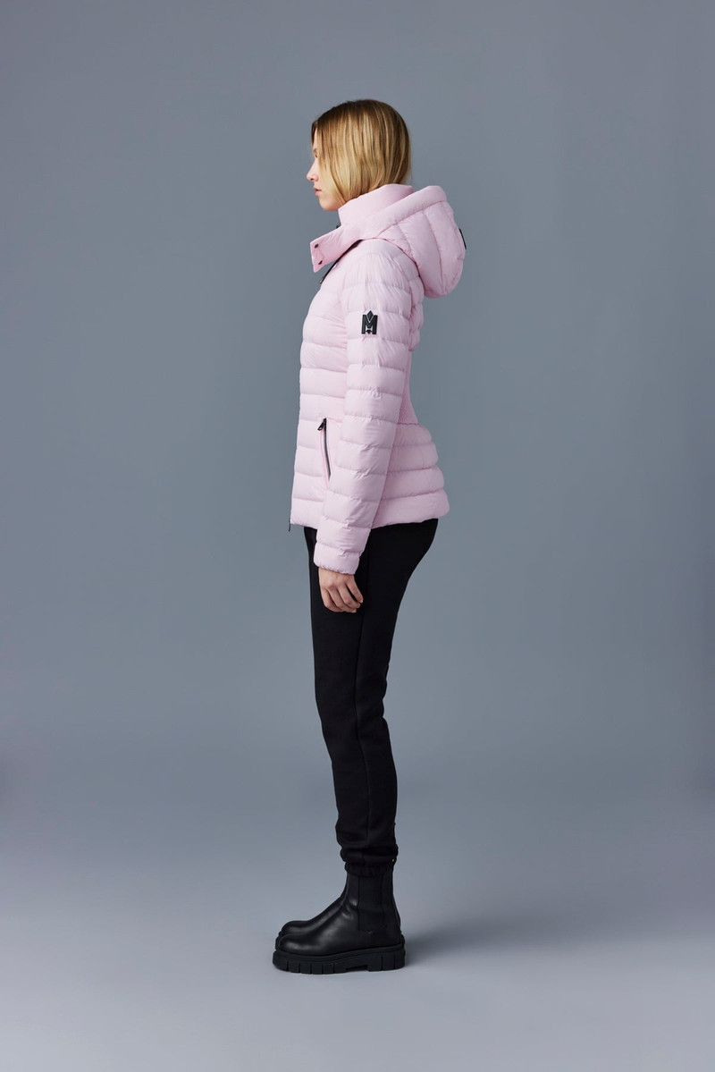 MICHI Stretch light down jacket with hood 3