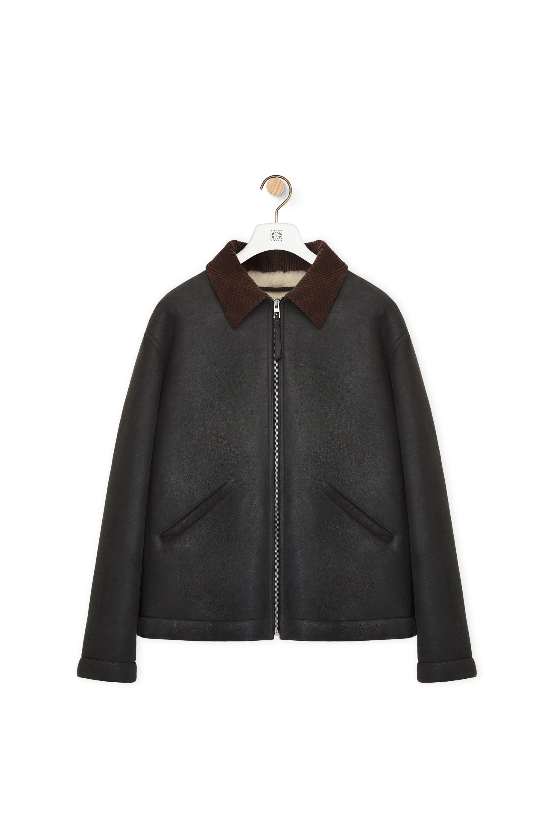 Workwear jacket in shearling - 1