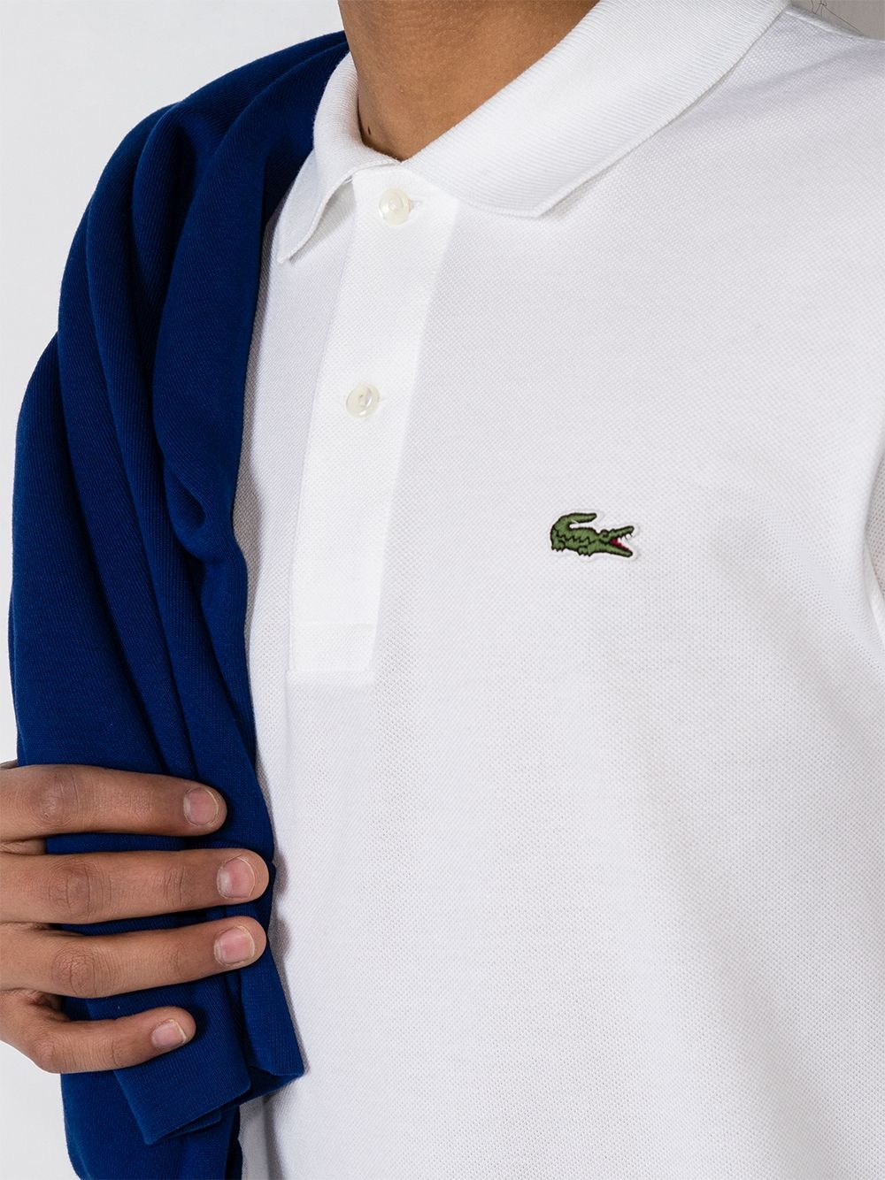 logo-patch long-sleeve polo shirt - 4