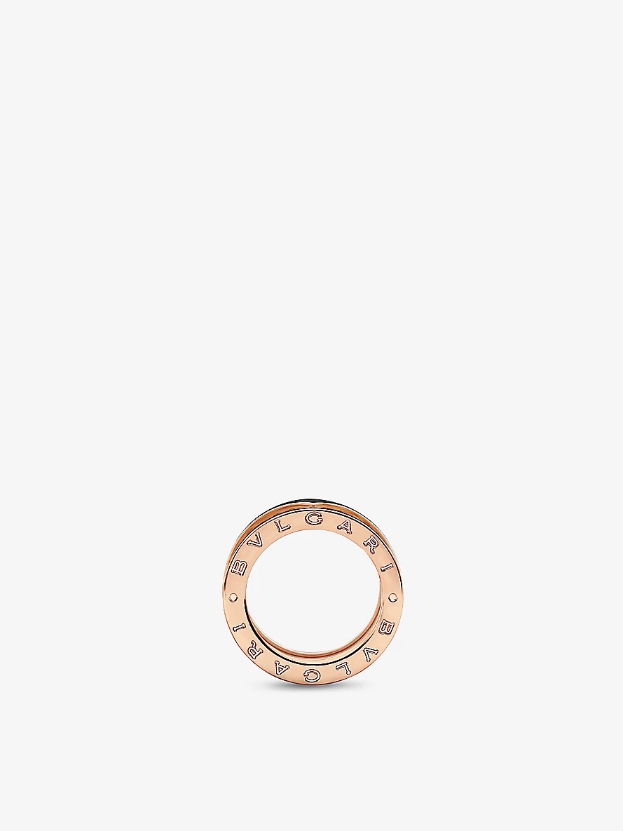 B.zero1 Rock 18ct rose-gold and ceramic ring - 4