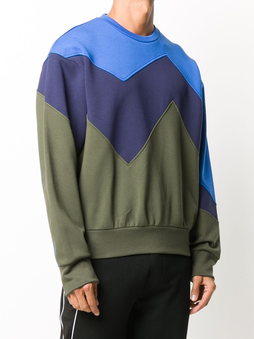 Light Bond Modernist panelled sweatshirt - 3