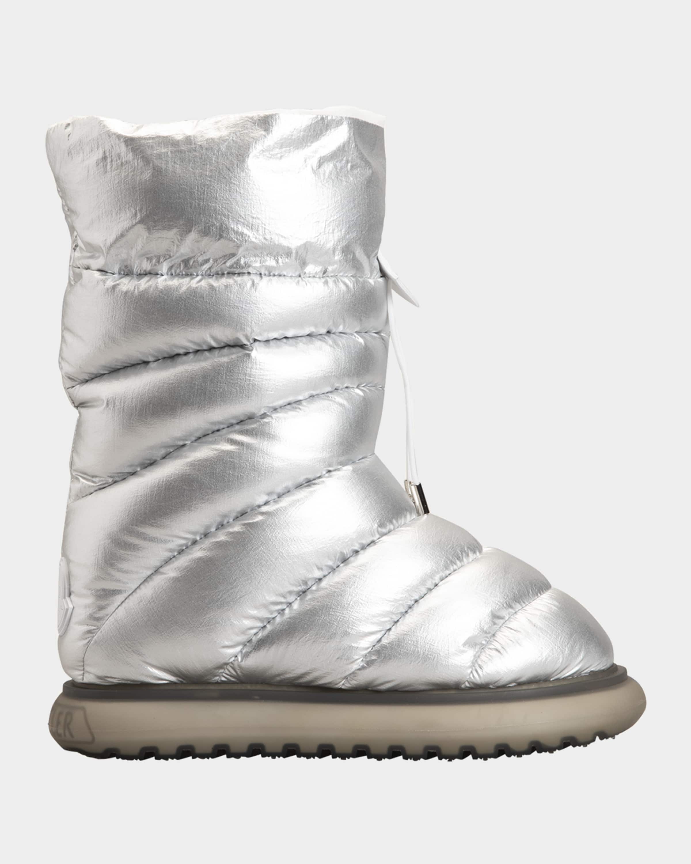 Gaia Metallic Quilted Mid Snow Boots - 1