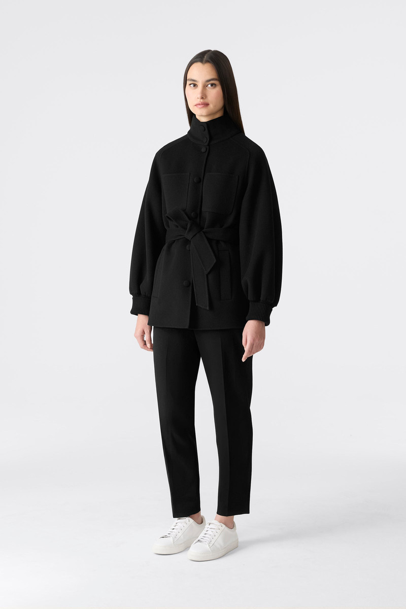 MACKAGE SHANIA Double-Face Wool Belted Jacket outlook