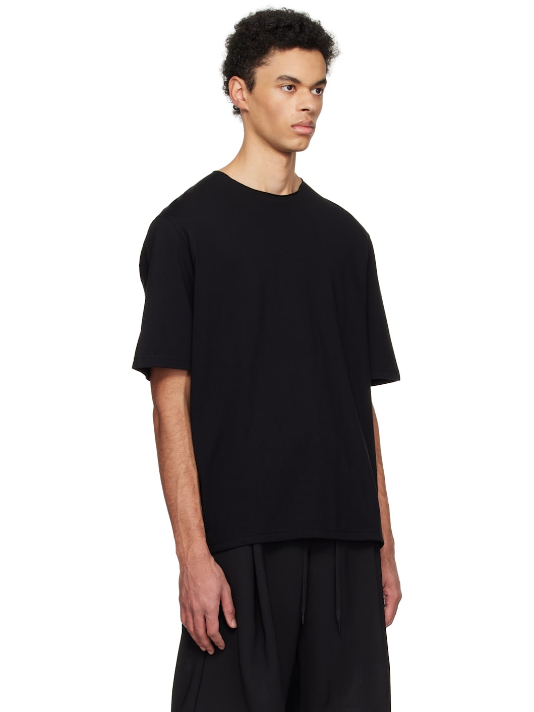 Black Paneled T-shirt - 2