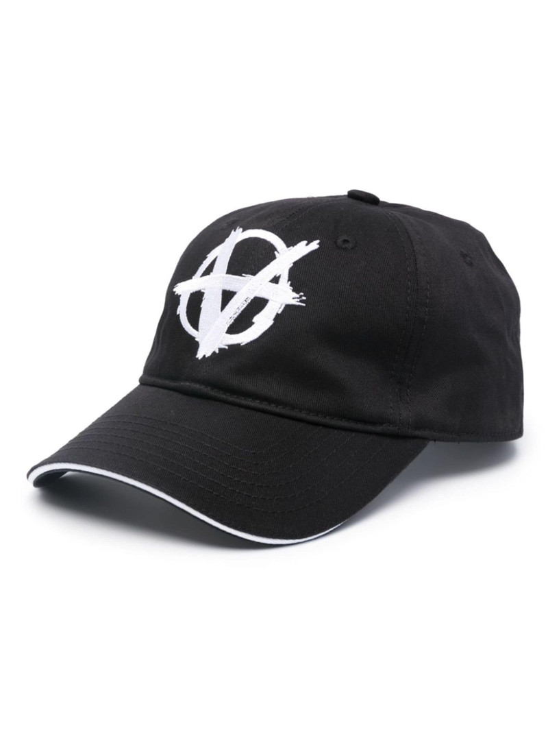 logo-embroidered cotton cap 1