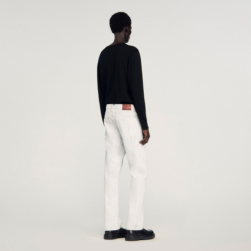 REGULAR CRACKLE-EFFECT JEANS 6