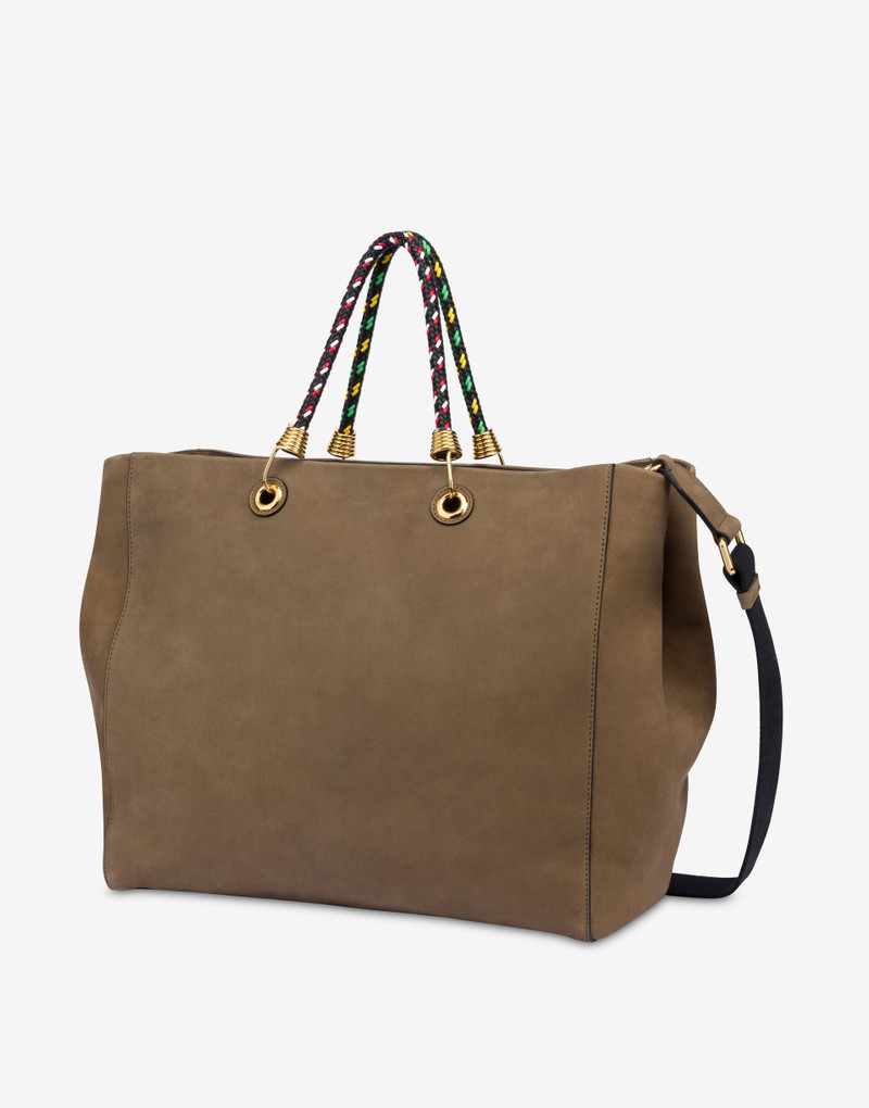 BRAIDED CORD SUEDE SHOPPER 1