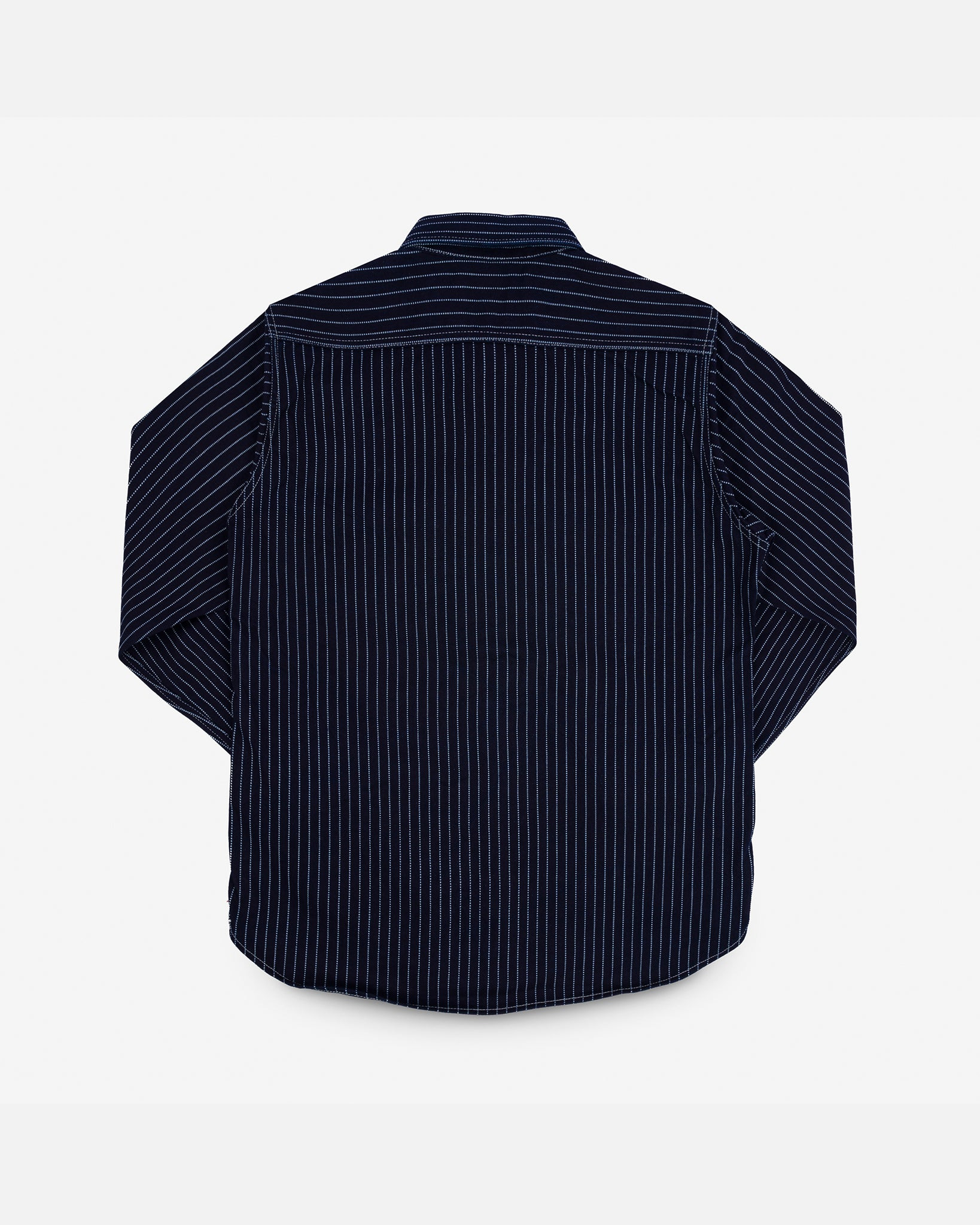IHSH-266-IND 12oz Wabash Work Shirt - Indigo with Black Buttons - 5