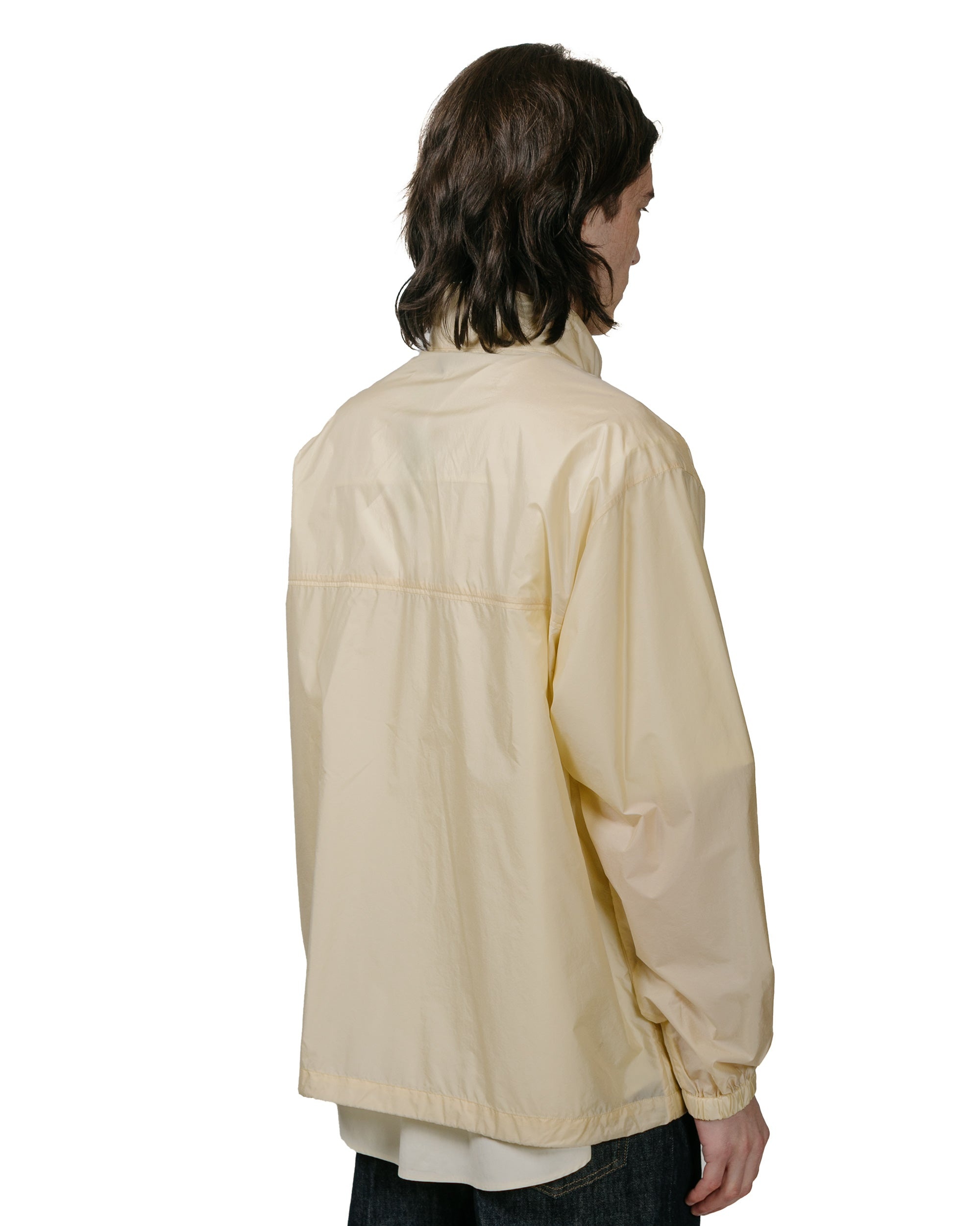 Light Nylon Half Zip Pullover Light Yellow - 3