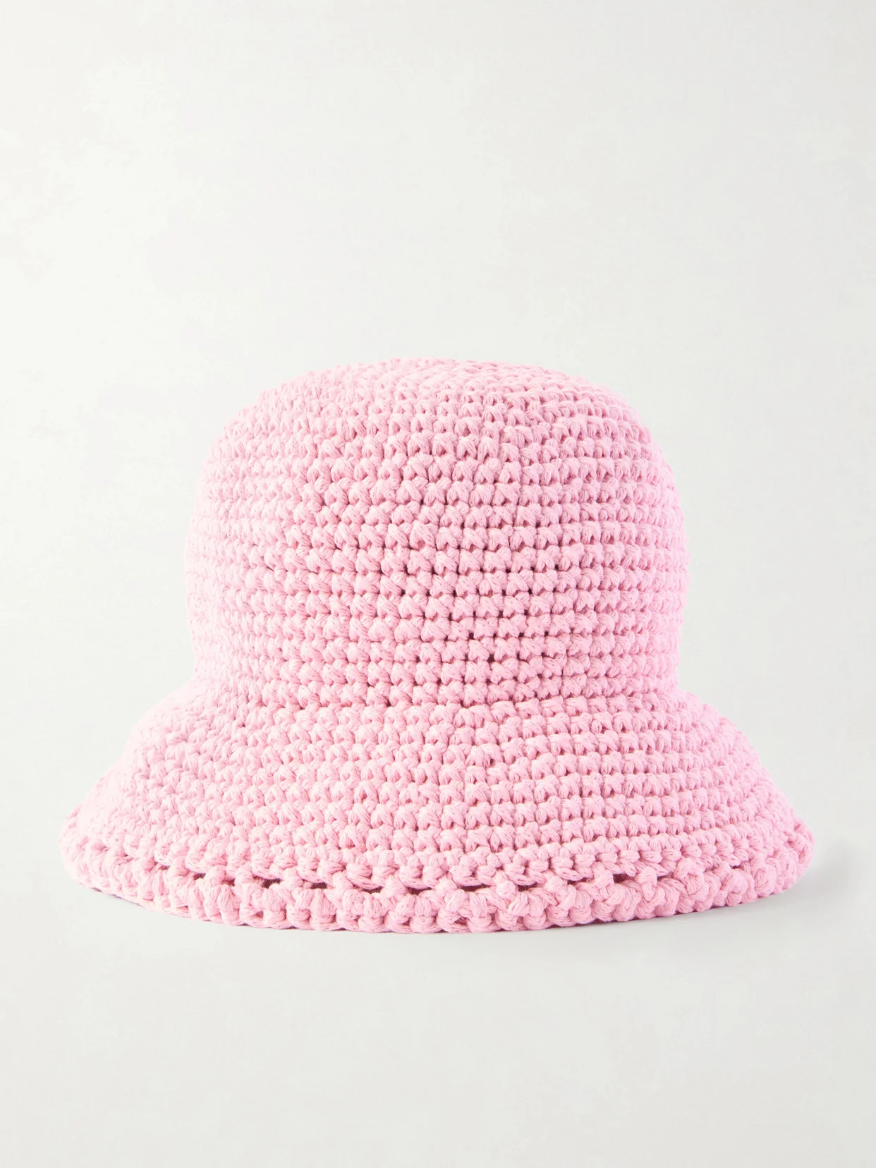 Crocheted Cotton Bucket Hat - 1