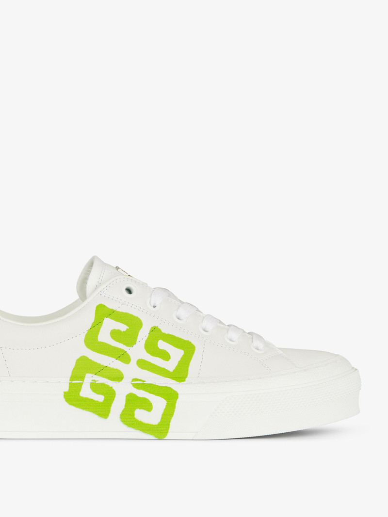 SNEAKERS CITY SPORT IN LEATHER WITH TAG EFFECT 4G PRINT 6
