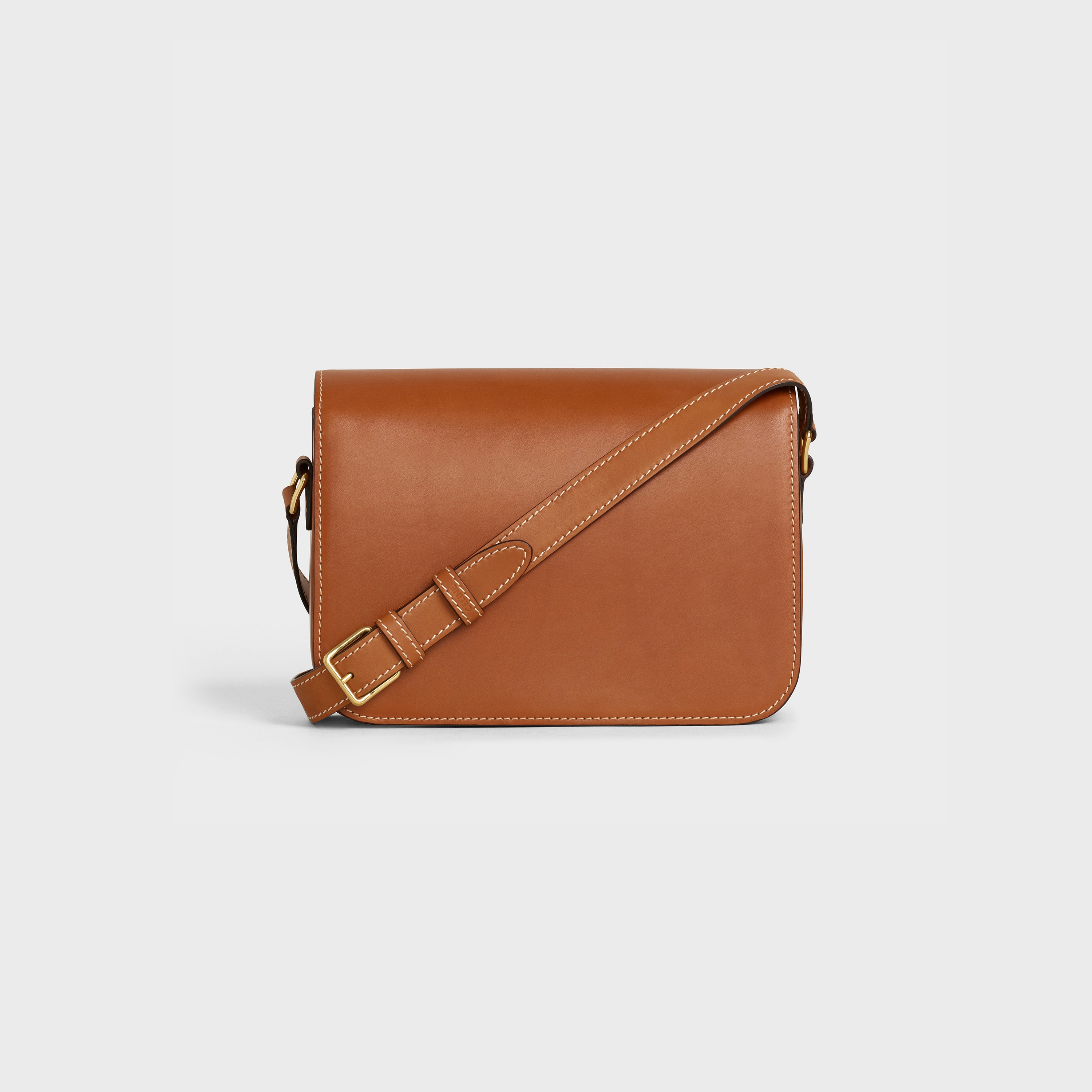 Medium Triomphe Bag in natural calfskin - 3