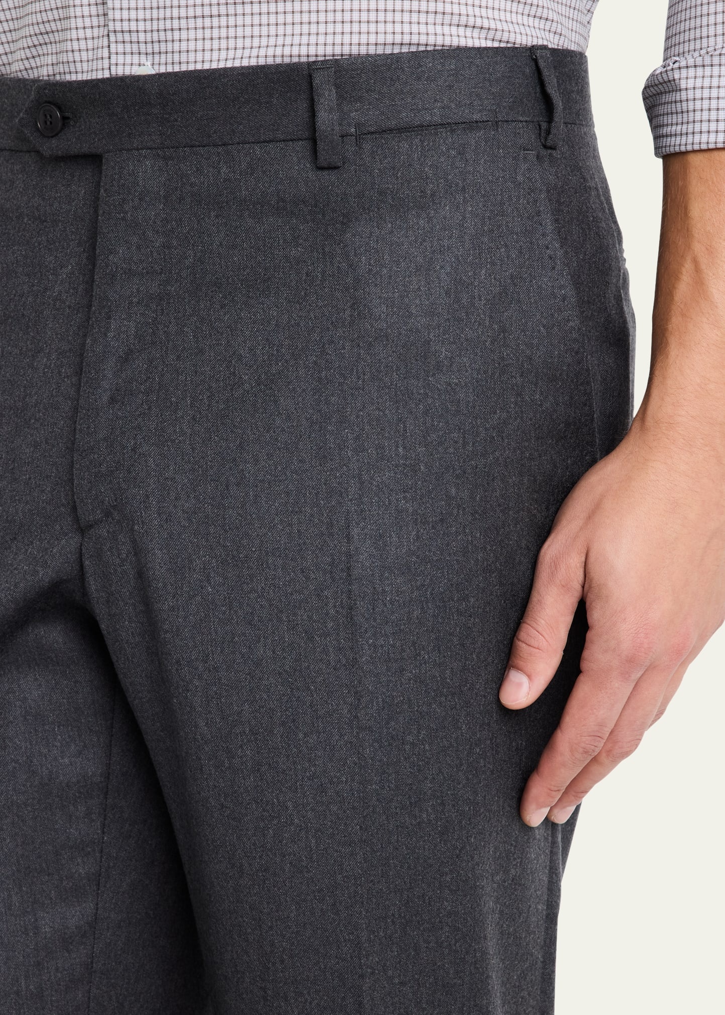 Men's Tigullio Flannel Trousers - 5