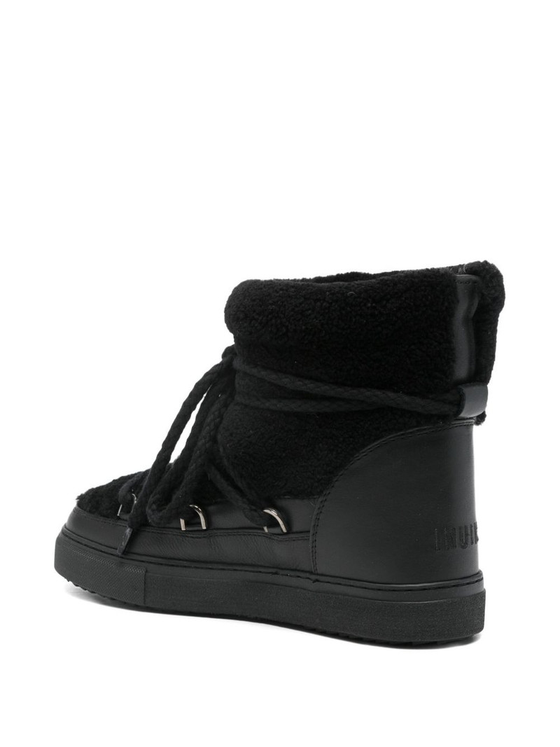 lace-up shearling boots 3