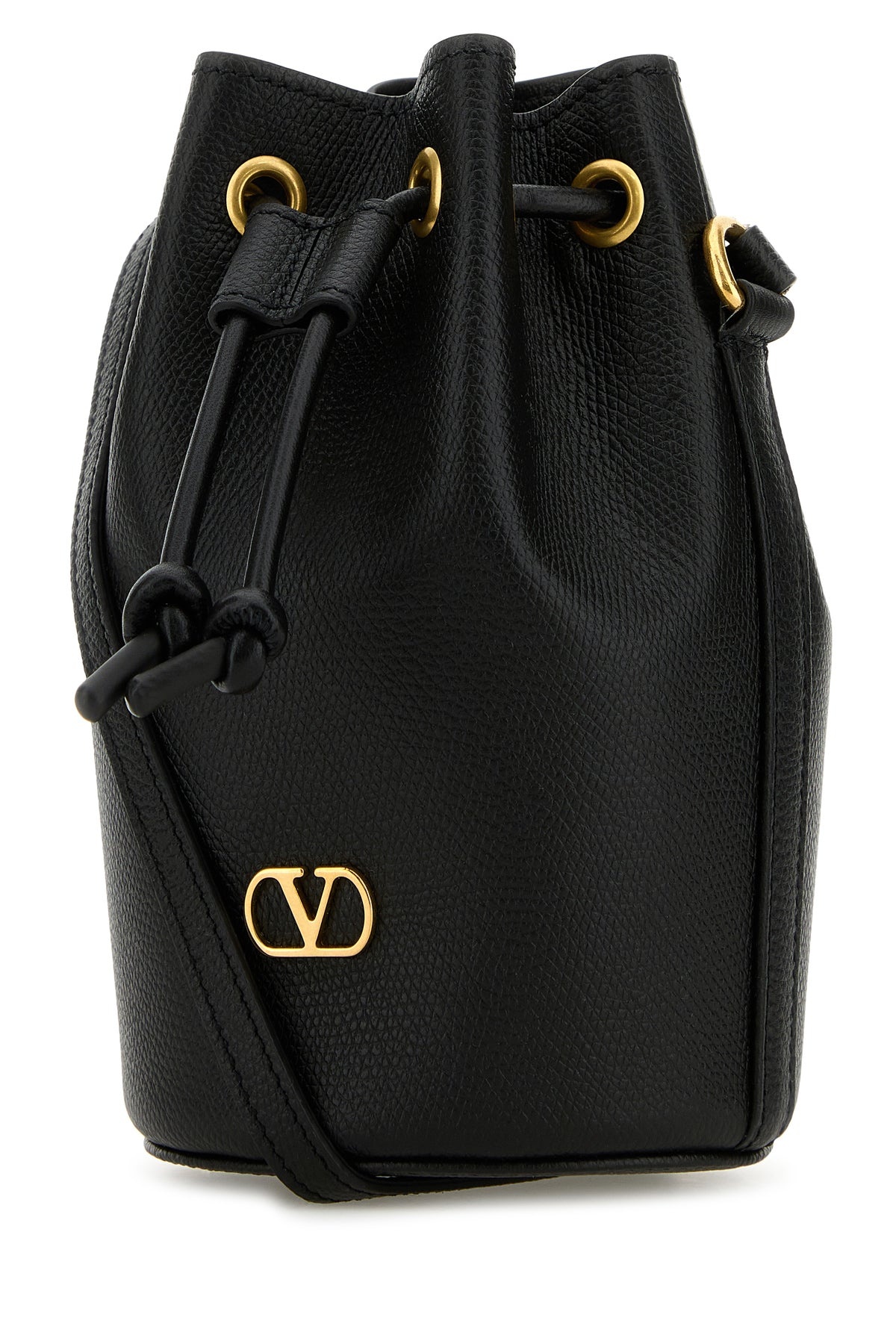 Black leather bucket bag - 2