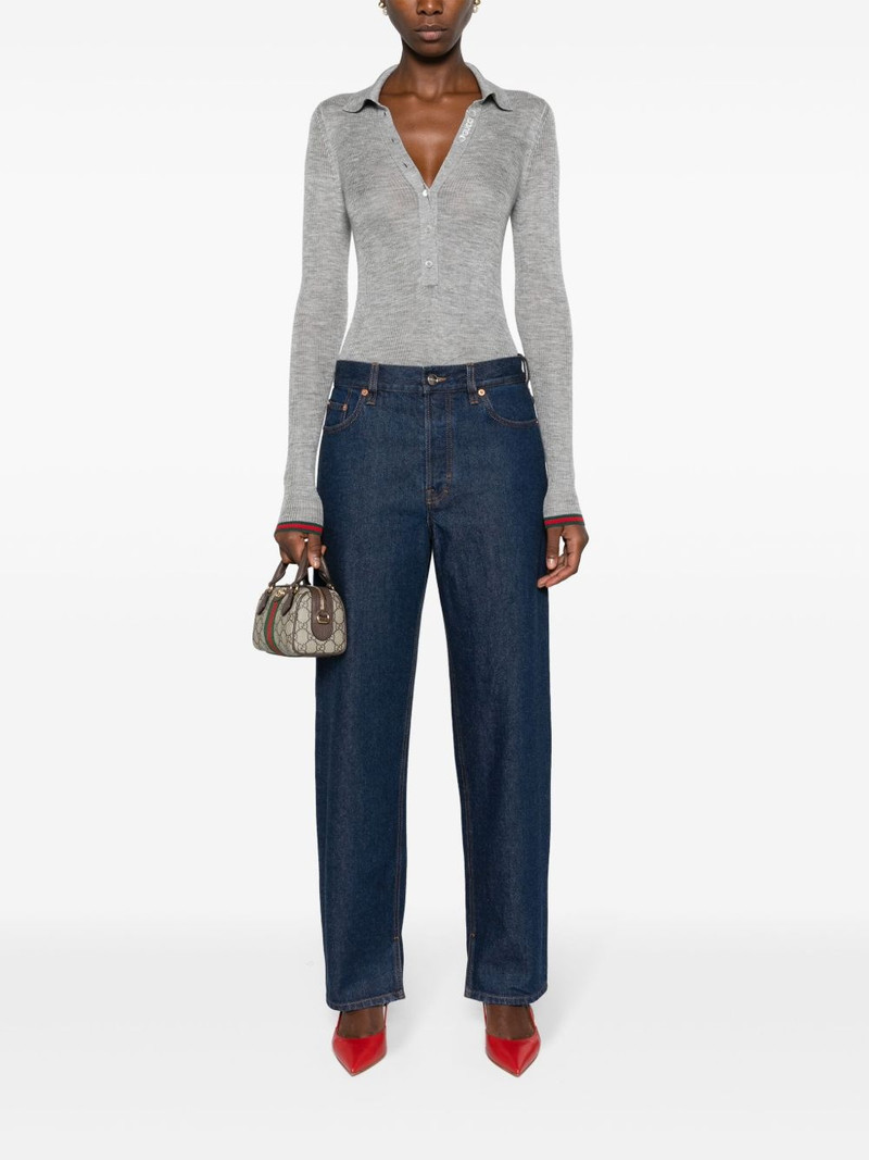 GUCCI tapered-leg cotton jeans outlook