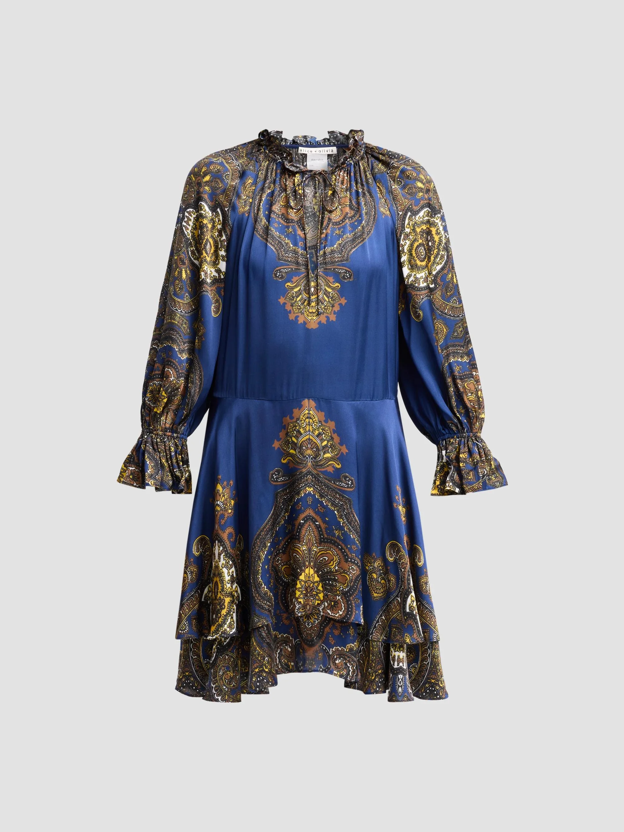 Women's Joanne Handkerchief-Hem Mini Dress - Bon Voyage Midnight - 1