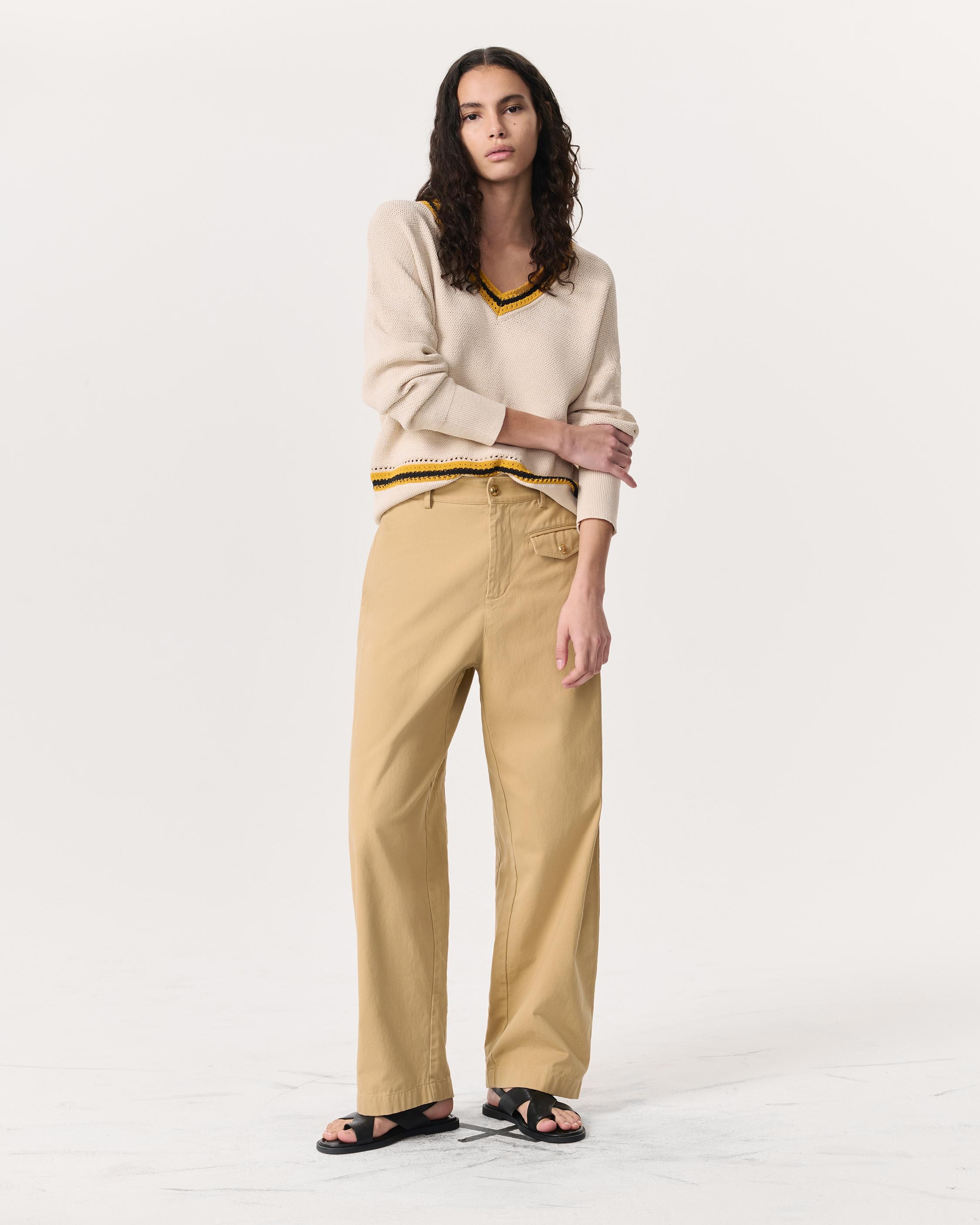Renata Cotton Twill Utility Pants - 2