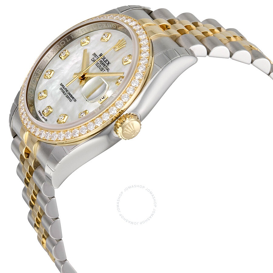 Rolex Datejust 36 Mother of Pearl Dial Stainless Steel and 18K Yellow Gold Jubilee Bracelet Automati - 2