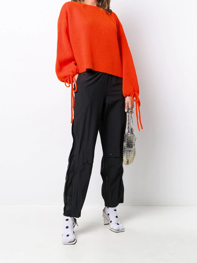 MSGM drawstring sleeves jumper outlook