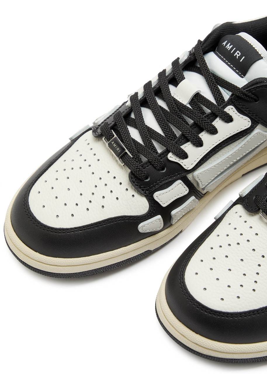 Amiri Skel Panelled Leather Sneakers - 3