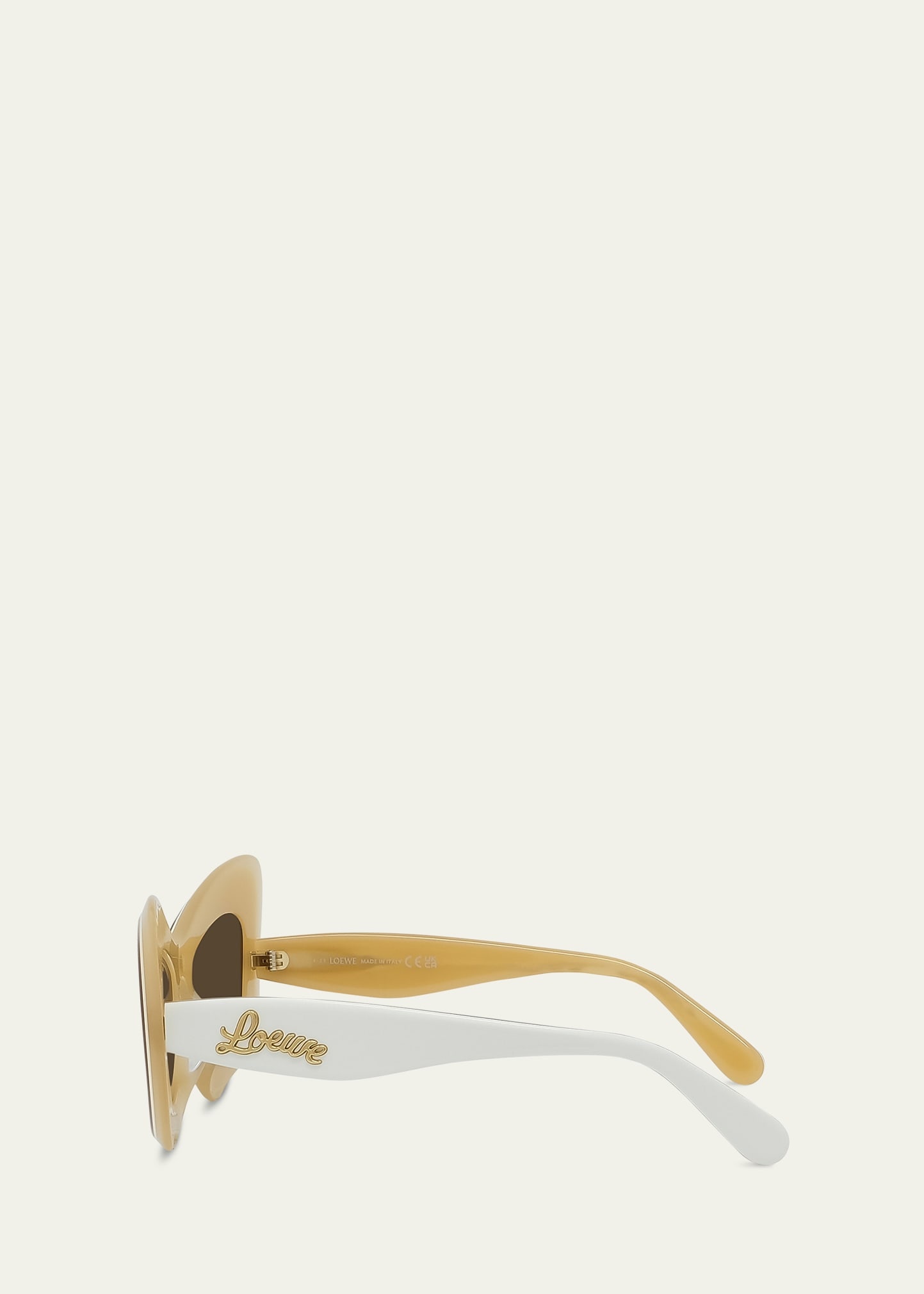 Multicolor Acetate Butterfly Sunglasses - 3