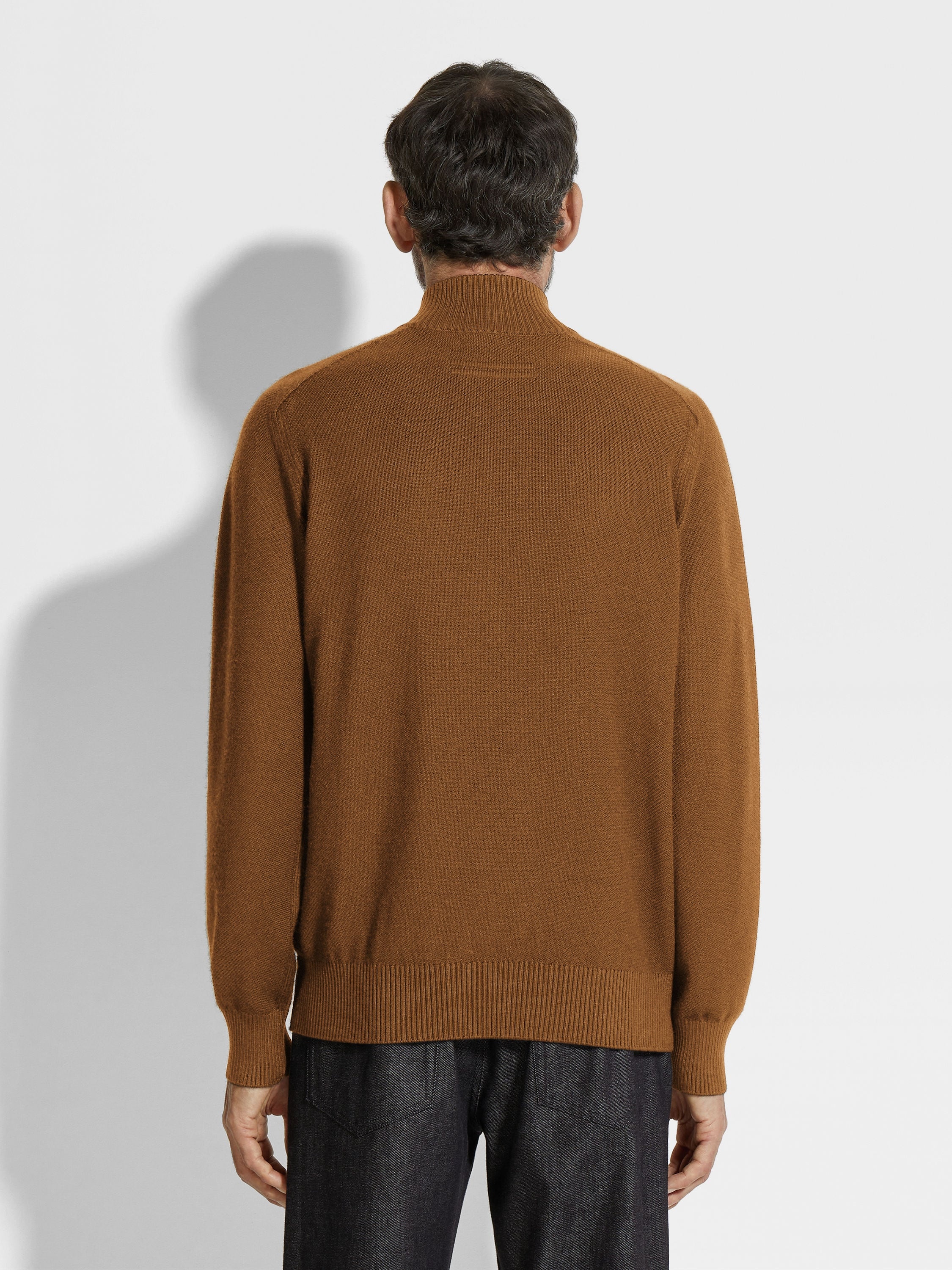 DARK FOLIAGE CASHSETA FULL ZIP CARDIGAN - 5