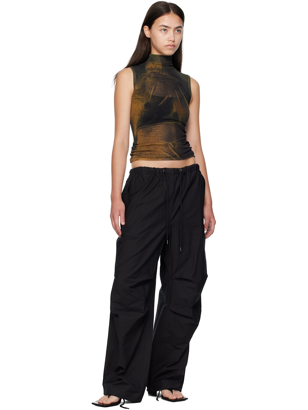 Black Relaxed Fit Trousers - 4