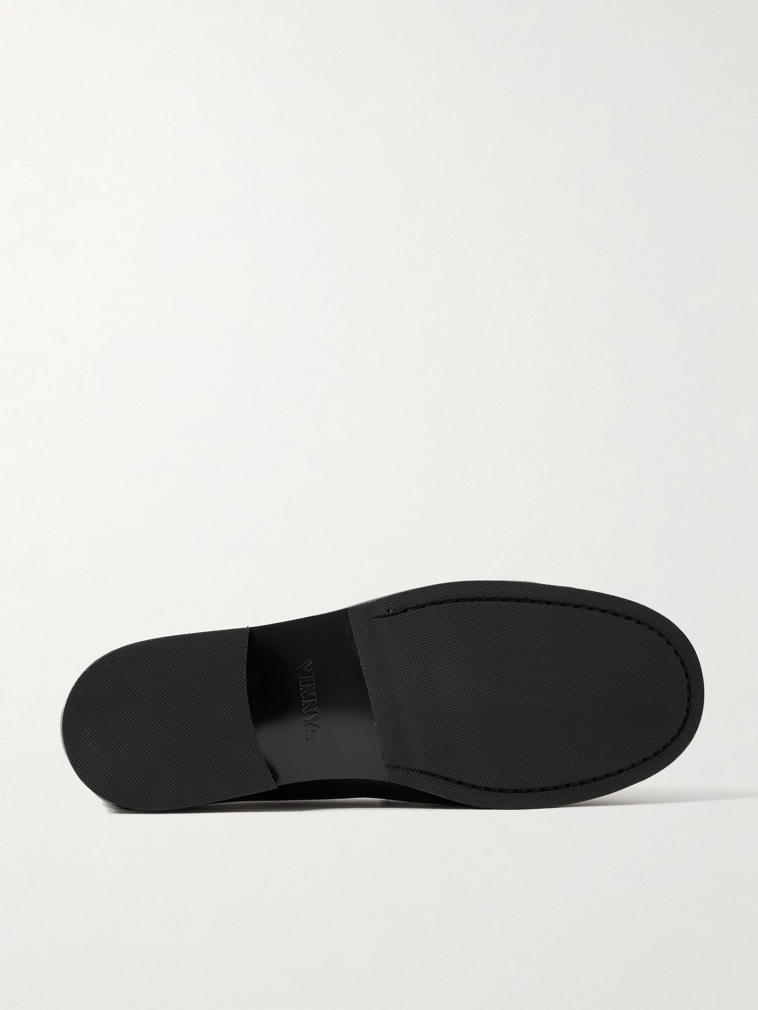 Ogee Full-Grain Leather Penny Loafers Black - 3