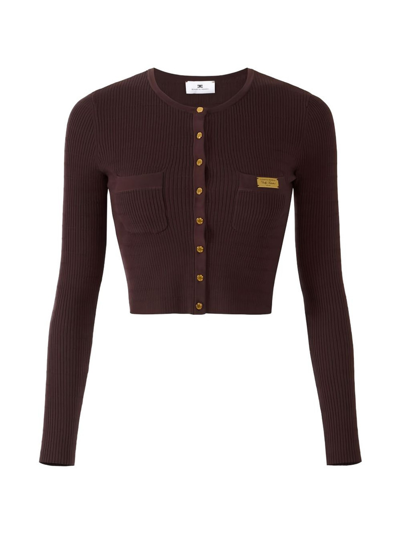 micro-braided buttoned cardigan 1
