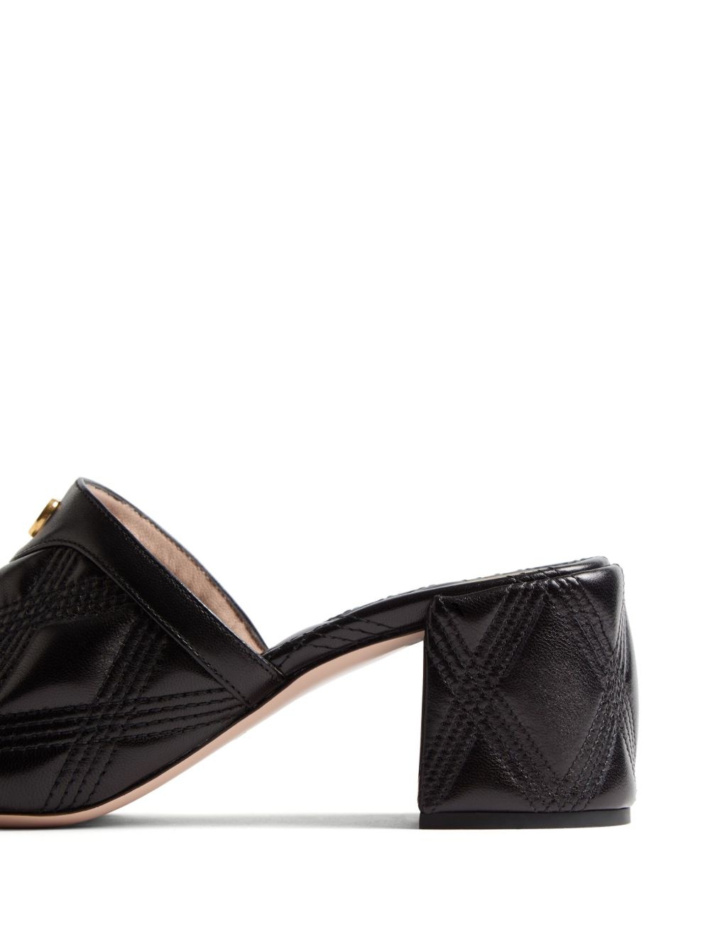 VLogo Signature quilted sandals - 5