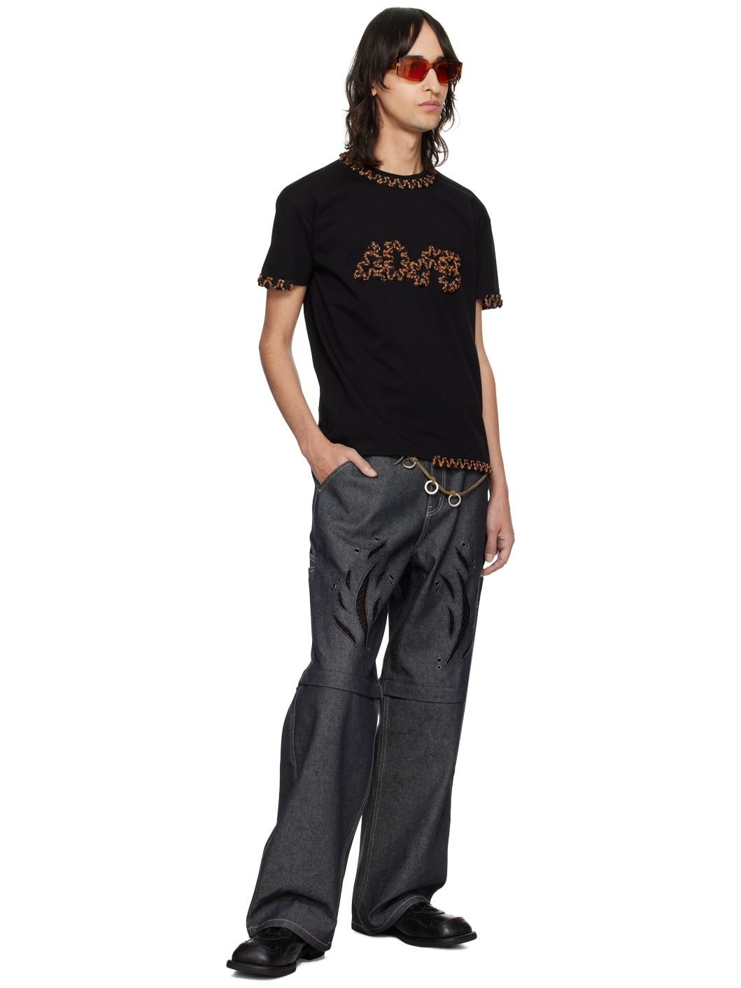 【関税込み】Andersson Bell ブラック Julian Tシャツ Andersson Bellのブラック Julian Tシャツがセール中