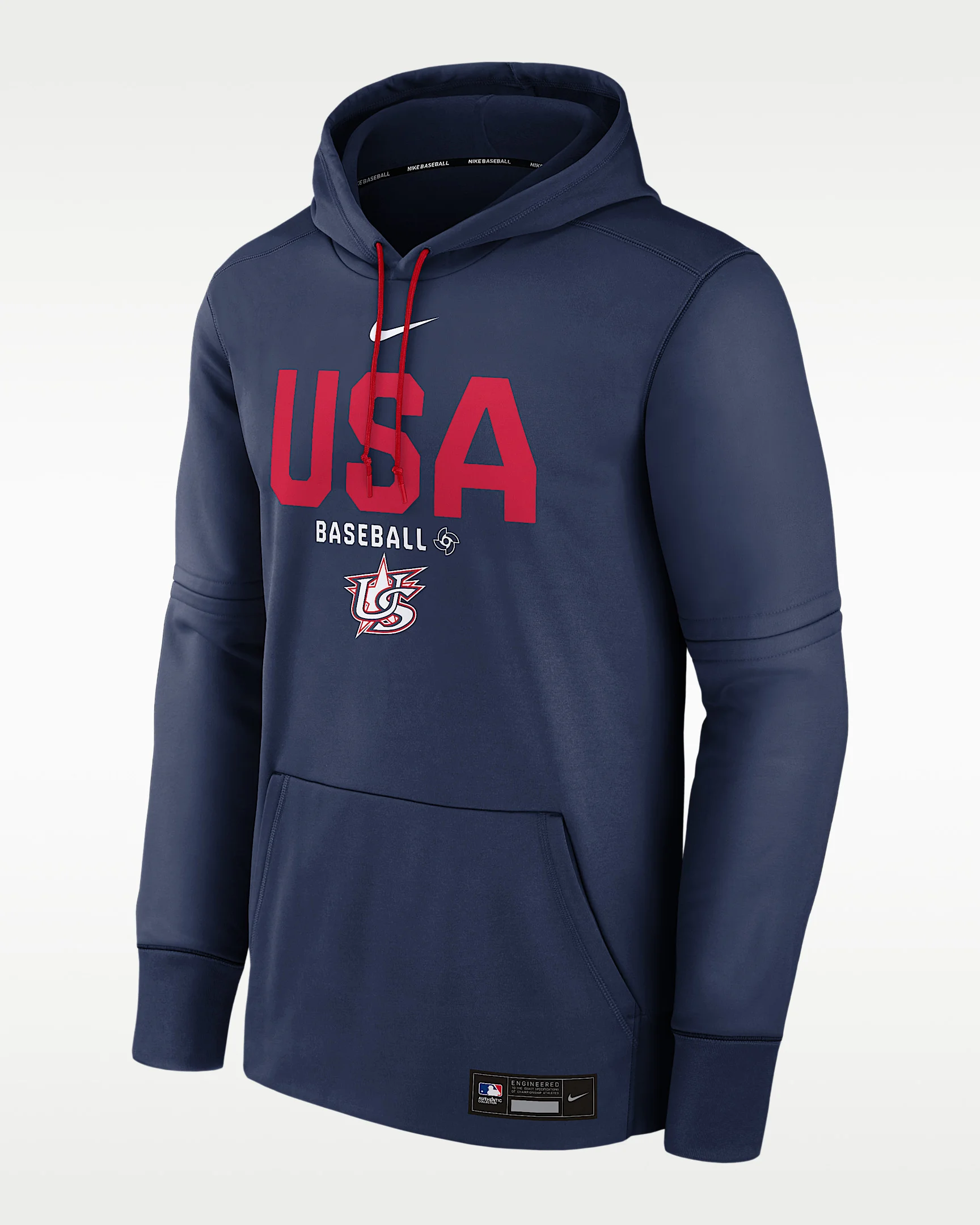 USA Baseball 2026 World Baseball Classic Authentic Collection Men's Nike Therma Pullover Hoodie - 1