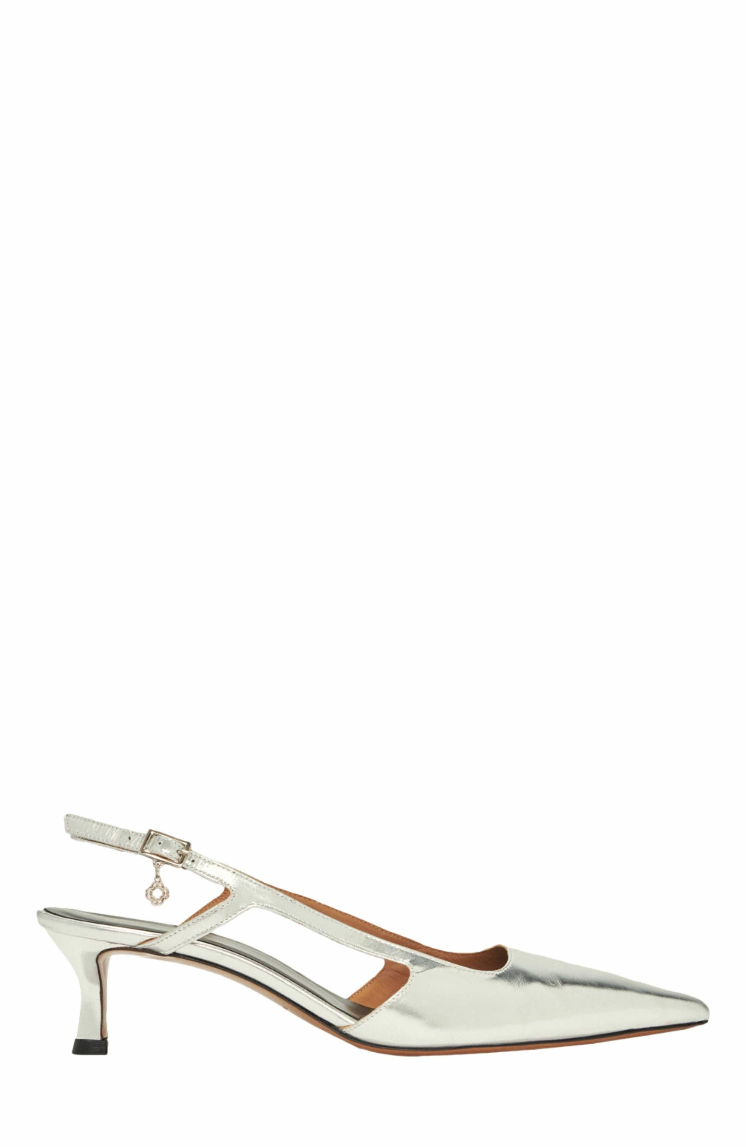 maje Silver leather strappy heels at Nordstrom - 1